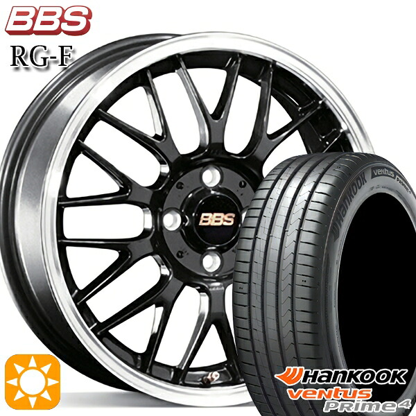 【取付対象】195/60R16 89V ハンコック veNtus PRime4 K135 BBS RG-F ブルーブラックダイヤカット(BBD) 16インチ 7.0J 5H114.3 サマータイヤホイールセット |格安タイヤホイールジャストパーツ