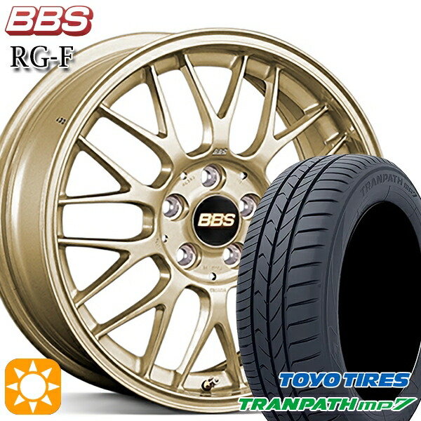 【取付対象】195/60R16 89H トーヨー トランパス mp7 BBS RG-F ゴールド（GL） 16インチ 7.0J 5H114.3 サマータイヤホイールセット