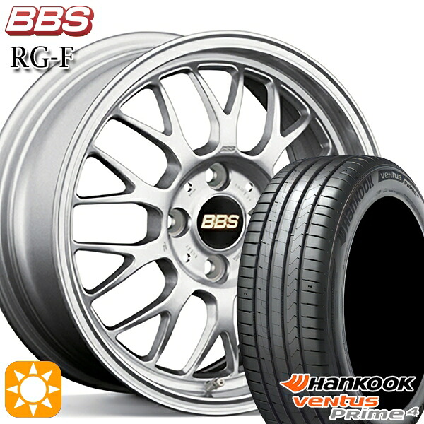【取付対象】195/50R16 88V XL ハンコック veNtus PRime4 K135 BBS RG-F シルバー（SL） 16インチ 7.0J 4H100 サマータイヤホイールセット