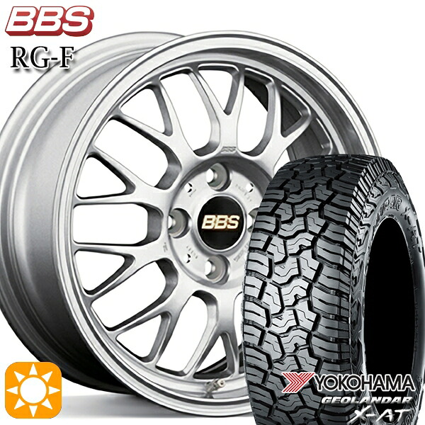 【取付対象】デリカD5 LT215/70R16 100/97Q ヨコハマ ジオランダー X-AT G016 BBS RG-F シルバー（SL） 16インチ 7.0J 5H114.3 サマータイヤホイールセット ｜格安タイヤホイールジャストパーツ
