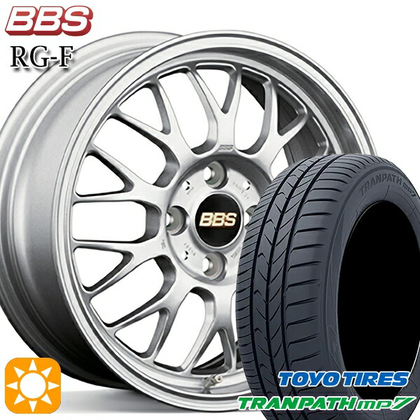 【取付対象】195/60R16 89H トーヨー トランパス mp7 BBS RG-F シルバー（SL） 16インチ 7.0J 5H114.3 サマータイヤホイールセット
