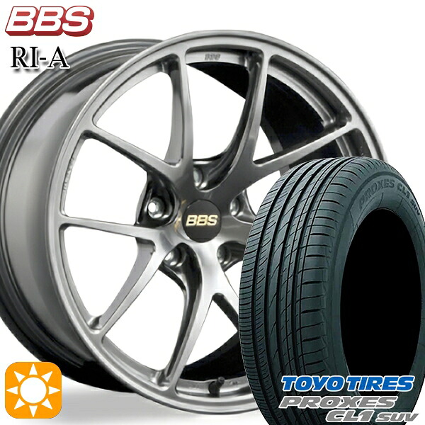【取付対象】215/50R18 92V トーヨー プロクセス CL1 SUV BBS RI-A ダイヤモンドブラック（DB） 18インチ 8.0J 5H114.3 サマータイヤホイールセット ｜格安タイヤホイールジャストパーツ