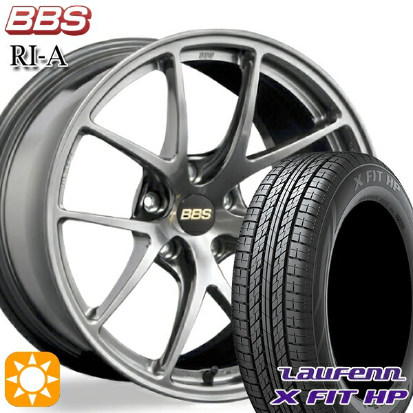 【取付対象】アウトランダー デリカD5 225/55R18 98V ラウフェン X FIT HP LA41 BBS RI-A ダイヤモンドブラック(DB) 18インチ 7.5J 5H114.3 サマータイヤホイールセット |格安タイヤホイールジャストパーツ