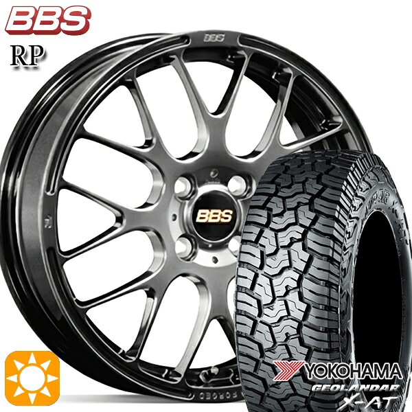 【取付対象】ライズ ロッキー LT215/70R16 100/97Q ヨコハマ ジオランダー X-AT G016 BBS RP ダイヤモンドブラック（DB） 16インチ 6.0J 4H100 サマータイヤホイールセット
