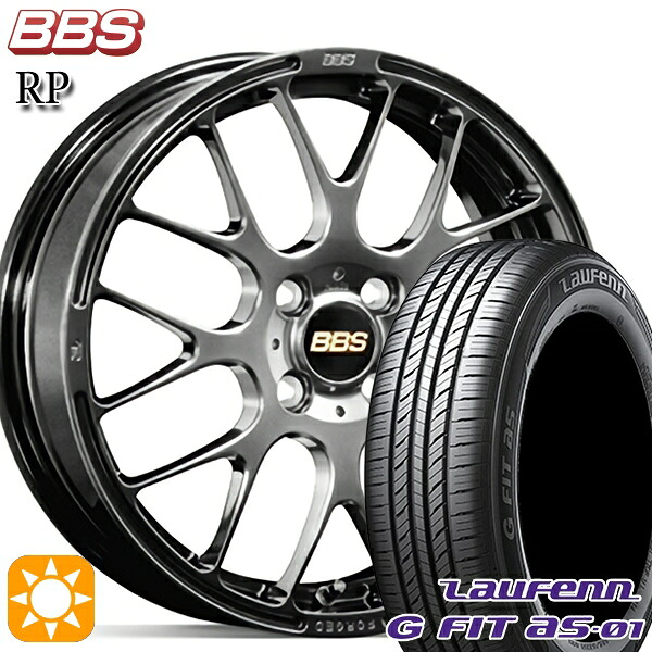 【取付対象】フィット アクア 175/65R15 84H ラウフェン G FIT as-01 LH42 BBS RP ダイヤモンドブラック(DB) 15インチ 5.5J 4H100 サマータイヤホイールセット |格安タイヤホイールジャストパーツ