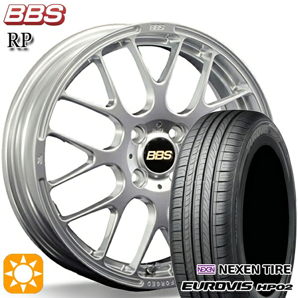 【取付対象】165/60R15 ネクセン ロードストーン ユーロビズ HP02 BBS RP ダイヤモンドシルバー（DS） 15インチ 4.5J 4H100 サマータイヤホイールセット
