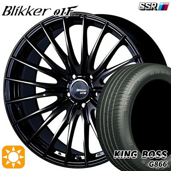 【取付対象】20アルファード 245/40R19 98W XL キングボス G866 SSR ブリッカー 01F アッシュブロンズ 19インチ 8.0J 5H114.3 サマータイヤホイールセット |格安タイヤホイールジャストパーツ
