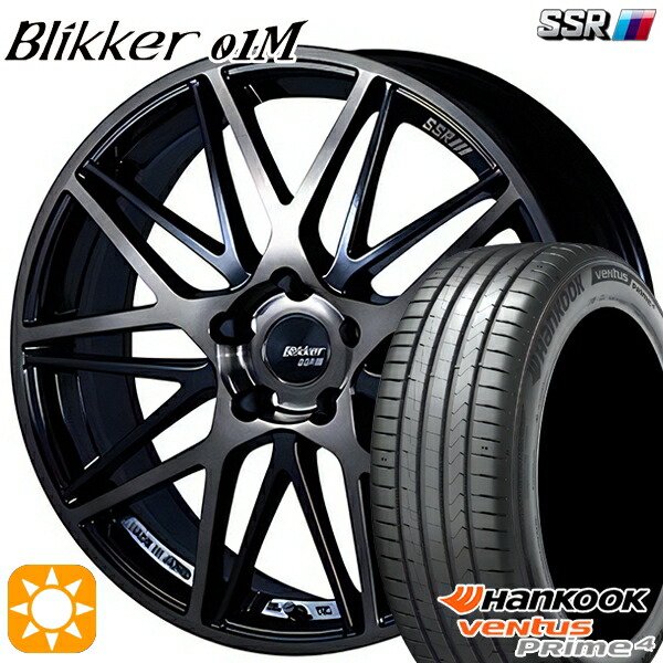 【取付対象】225/65R17 102H ハンコック veNtus PRime4 K135A SSR ブリッカー 01M ブラックブロンズ 17インチ 7.0J 5H114.3 サマータイヤホイールセット
