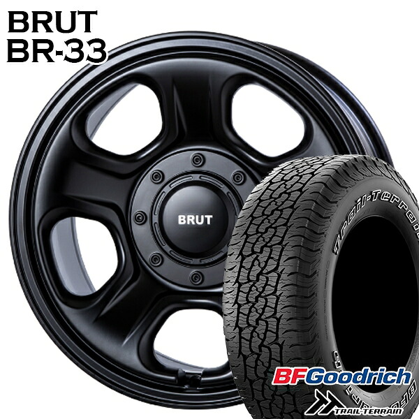 【取付対象】265/65R17 112T ORWL BFグッドリッチ トレールテレーン BRUT ブルート BR-33 ミリタリーブラック 17インチ 8.0J 6H139.7 サマータイヤホイールセット