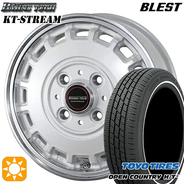 【取付対象】155/65R14 75H トーヨー オープンカントリー H/T2 WR ブレスト バーンズテック KTストリーム パールホワイト 14インチ 4.5J 4H100 サマータイヤホイールセット |格安タイヤホイールジャストパーツ