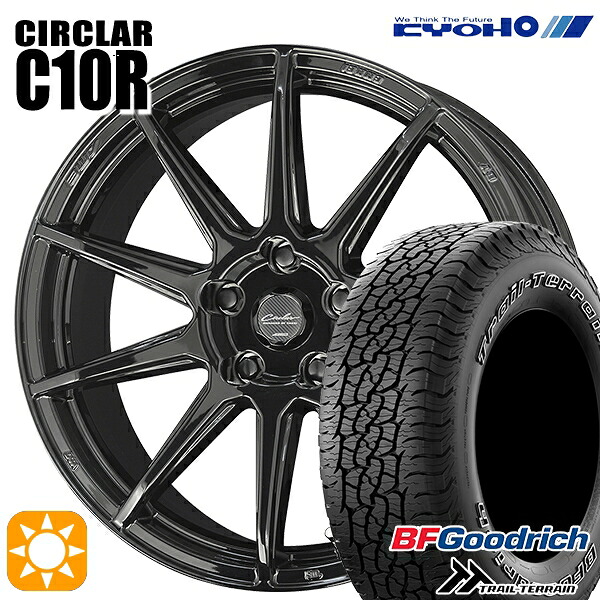 【取付対象】245/65R17 111T ORWL BFグッドリッチ トレールテレーン KYOHO サーキュラー C10R グロスブラック 17インチ 7.0J 5H114.3 サマータイヤホイールセット ｜格安タイヤホイールジャストパーツ 112,805円
