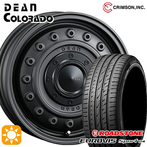 【取付対象】エブリィワゴン 165/60R14 75H ロードストーン ユーロビズ Sport 04 クリムソン ディーンコロラド MCB 14インチ 4.5J 4H100 +43 サマータイヤホイールセット ｜格安タイヤホイールジャストパーツ