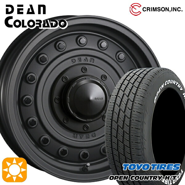 【取付対象】215/70R16 100H トーヨー オープンカントリー H/T2 WL クリムソン ディーン コロラド マットチャコールブラック 16インチ 7.0J 5H114.3 サマータイヤホイールセット