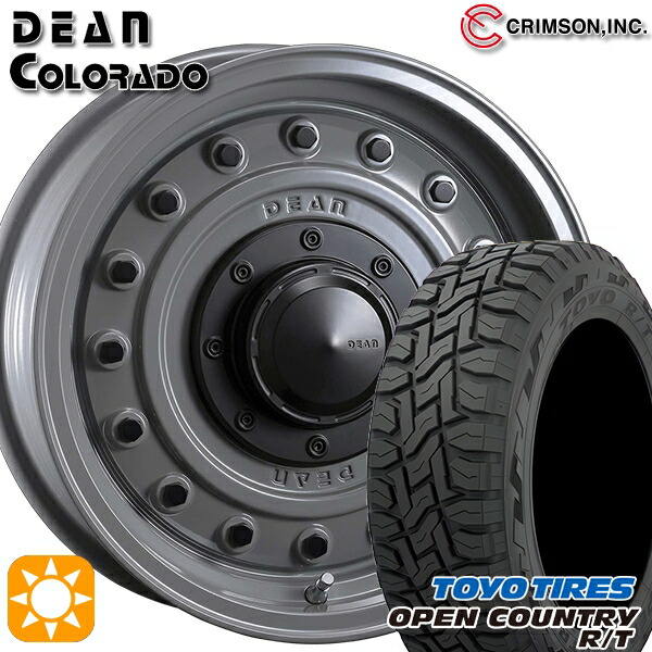 【取付対象】[5本セット]ジムニー 215/70R16 100Q トーヨー オープンカントリー R/T クリムソン ディーン コロラド スティールグレー 16インチ 5.5J 5H139.7 サマータイヤホイールセット