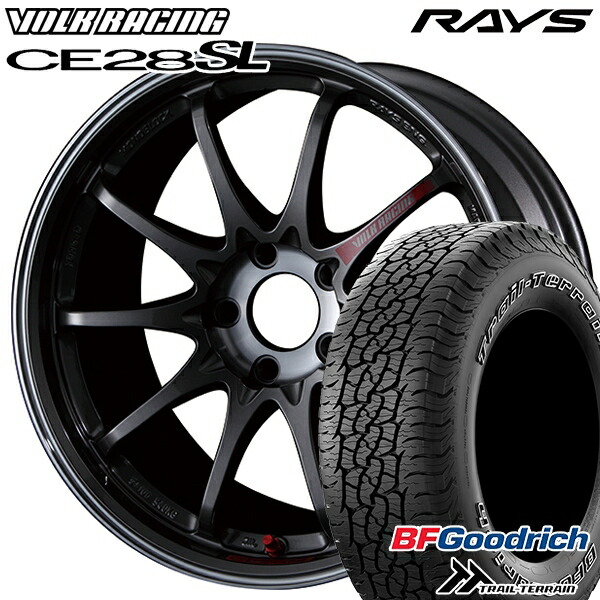 【取付対象】225/65R17 102T ORWL BFグッドリッチ トレールテレーン RAYS ボルクレーシング CE28 SL PG 17インチ 7.5J 5H114.3 サマータイヤホイールセット
