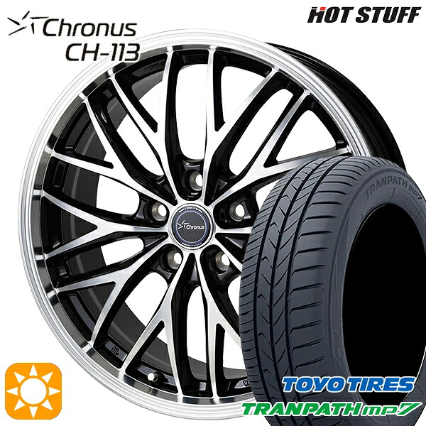 【取付対象】SH系フォレスター 215/60R17 96H トーヨー トランパス mp7 HotStuff ホットスタッフ クロノス CH113 17インチ 7.0J 5H100 サマータイヤホイールセット