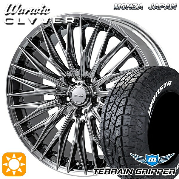 【取付対象】225/60R18 モンスタ テレーングリッパー MONZA ワーウィック クライヴァー SPT 18インチ 7.0J 5H114.3 サマータイヤホイールセット