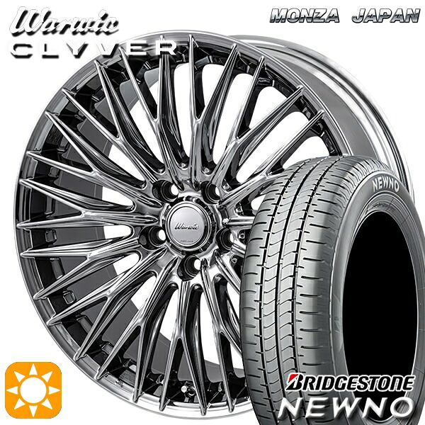 【取付対象】235/50R18 97V ブリヂストン ニューノ MONZA ワーウィック クライヴァー SPT 18インチ 7.5J 5H114.3 サマータイヤホイールセット |格安タイヤホイールジャストパーツ