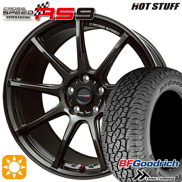 【取付対象】235/60R18 107H XL RBL BFグッドリッチ トレールテレーン HotStuff ホットスタッフ クロススピード RS9 GGM 18インチ 7.5J 5H114.3 サマータイヤホイールセット