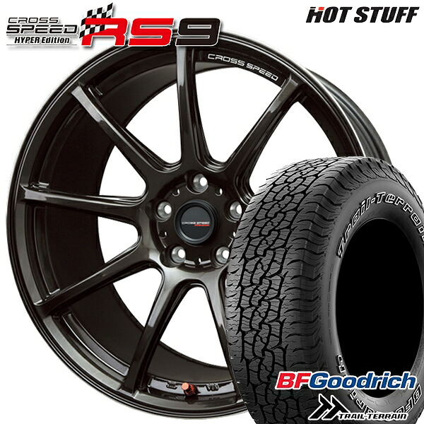 【取付対象】245/65R17 111T ORWL BFグッドリッチ トレールテレーン HotStuff ホットスタッフ クロススピード RS9 GGM 17インチ 7.0J 5H114.3 サマータイヤホイールセット