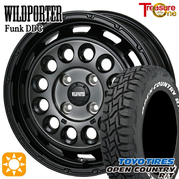 【取付対象】タフト 165/65R15 81Q トーヨー オープンカントリー R/T ホワイトレター トレジャーワン ワイルドポーターファンク DDC BP/BC 15インチ 5.0J 4H100 サマータイヤホイールセット