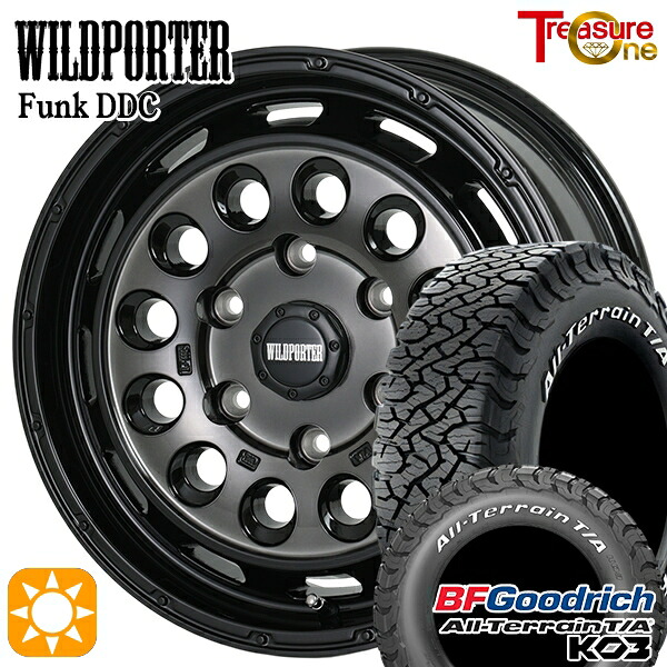 【取付対象】215/70R16 100/97S RWL BFグッドリッチ オールテレーン T/A KO3 トレジャーワン ワイルドポーターファンク DDC BP/BC 16インチ 6.5J 6H139.7 サマータイヤホイールセット ｜格安タイヤホイールジャストパーツ