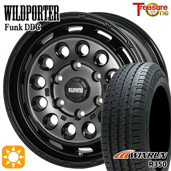 【取付対象】215/65R16 109/107T ウィンラン R350 トレジャーワン ワイルドポーターファンク DDC BP/BC 16インチ 6.5J 6H139.7 サマータイヤホイールセット