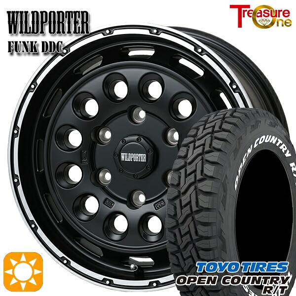 【取付対象】215/65R16C 109/107Q トーヨー オープンカントリー R/T ホワイトレター トレジャーワン ワイルドポーターファンク DDC MB/RP 16インチ 6.5J 6H139.7 サマータイヤホイールセット |格安タイヤホイールジャストパーツ