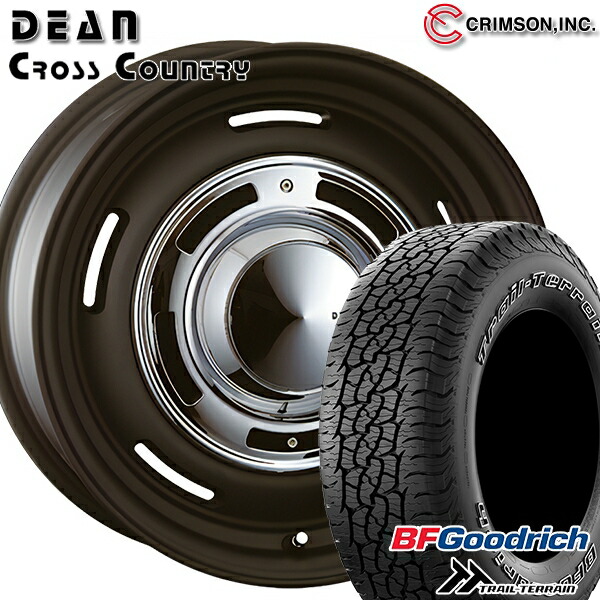 【取付対象】265/65R17 112T ORWL BFグッドリッチ トレールテレーン クリムソン ディーン クロスカントリー マットブラック 17インチ 8.0J 6H139.7 サマータイヤホイールセット