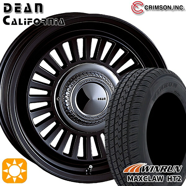 【取付対象】265/65R17 112T ウィンラン マックスクロウ H/T2 クリムソン ディーン カリフォルニア マットブラック 17インチ 7.5J 6H139.7 サマータイヤホイールセット |格安タイヤホイールジャストパーツ