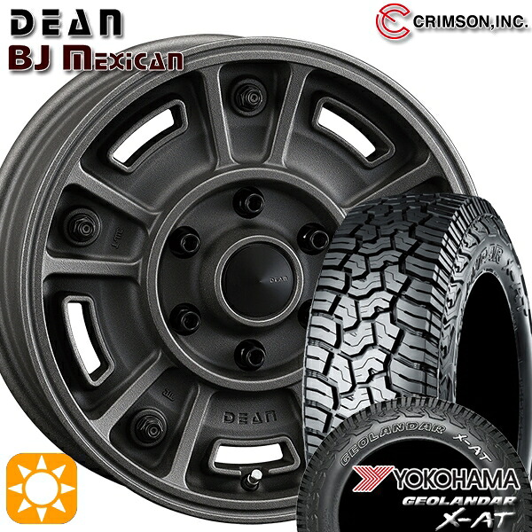 【取付対象】200系ハイエース 215/65R16 109/107Q ヨコハマ ジオランダー X-AT G016 OWL クリムソン ディーン BJ メキシカン SCB 16インチ 6.5J 6H139.7 サマータイヤホイールセット ｜格安タイヤホイールジャストパーツ 110,050円