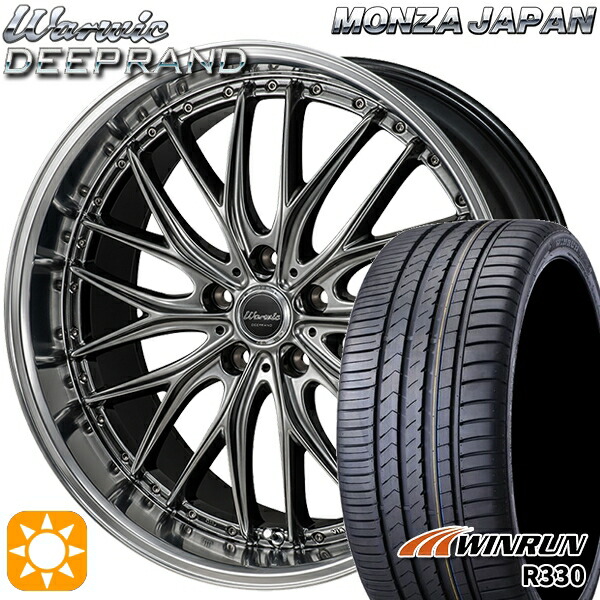 【取付対象】アウトランダー エクストレイル 225/55R18 98V ウィンラン R330 モンツァ ワーウィック ディープランド 18インチ 8.0J 5H114.3 サマータイヤホイールセット ｜格安タイヤホイールジャストパーツ