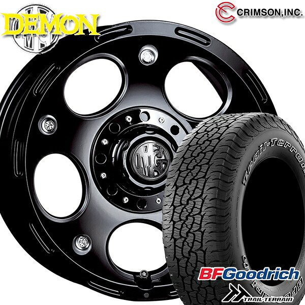 【取付対象】265/65R17 112T ORWL BFグッドリッチ トレールテレーン クリムソン MG デーモン ブラックサイドマシニング 17インチ 8.0J 6H139.7 サマータイヤホイールセット ｜格安タイヤホイールジャストパーツ