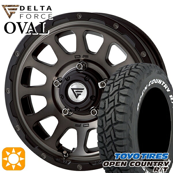【取付対象】[5本セット]ジムニーシエラ 235/70R16 106Q トーヨー オープンカントリー R/T ホワイトレター デルタフォース オーバル マットスモークポリッシュ 16インチ 6.0J 5H139.7 サマータイヤホイールセット