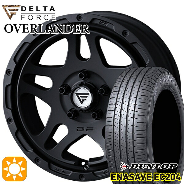 【取付対象】215/60R16 95H ダンロップ エナセーブ EC204 デルタフォース オーバーランダー MB 16インチ 7.0J 5H114.3 サマータイヤホイールセット