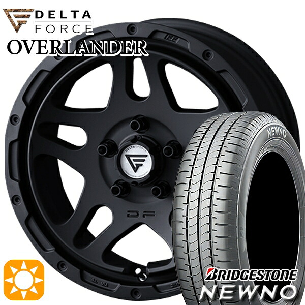 【取付対象】215/65R16 98H ブリヂストン ニューノ デルタフォース オーバーランダー MB 16インチ 7.0J 5H114.3 サマータイヤホイールセット