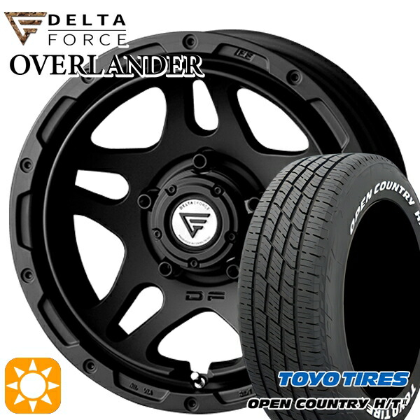 【取付対象】ジムニーシエラ 215/70R16 100H トーヨー オープンカントリー H/T2 WL デルタフォース オーバーランダー MB 16インチ 6.0J 5H139.7 サマータイヤホイールセット