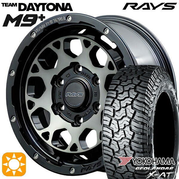 【取付対象】215/70R16 100/97Q ヨコハマ ジオランダー X-AT G016 RAYS レイズ チームデイトナ M9+ BEL 16インチ 6.5J 6H139.7 サマータイヤホイールセット