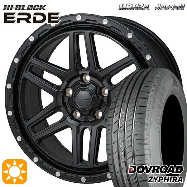 【取付対象】エスティマ ヤリスクロス 215/60R16 95H DOVROAD ザイファイラ モンツァ ハイブロック エルデ サテンブラック/ミーリング 16インチ 7.0J 5H114.3 サマータイヤホイールセット ｜格安タイヤホイールジャストパーツ 78,100円
