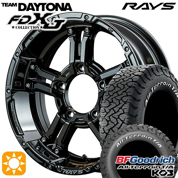 【取付対象】215/70R16 100/97S RWL BFグッドリッチ オールテレーン T/A KO3 RAYS レイズ チームデイトナ FDX-J collection BNN 16インチ 5.5J 5H139.7 サマータイヤホイールセット