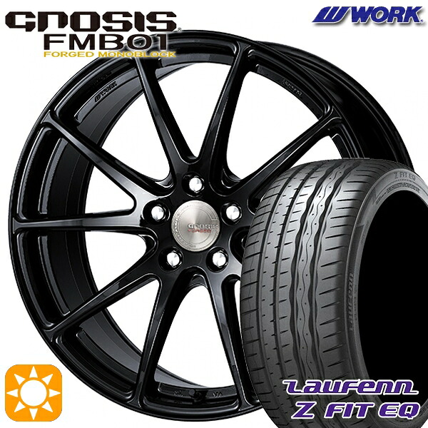 【取付対象】215/35R19 85Y XL ラウフェン Z FIT EQ LK03 WORK グノーシス FMB01 ペイント/ブラック 19インチ 8.0J 5H114.3 サマータイヤホイールセット ｜格安タイヤホイールジャストパーツ 278,010円