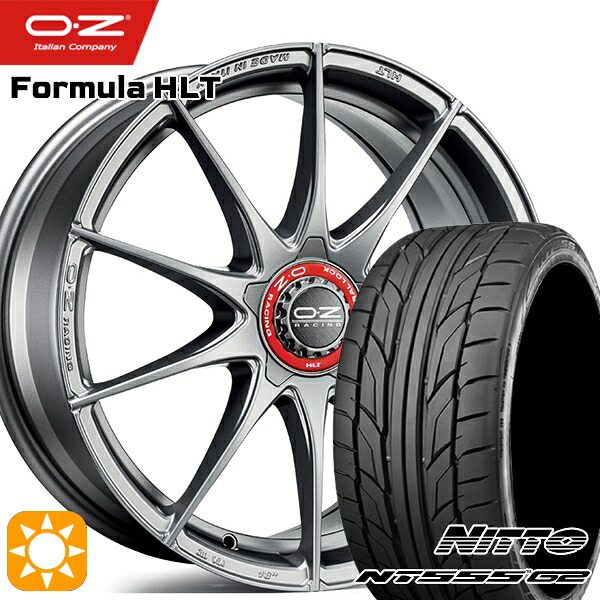 【取付対象】ベンツ Aクラス/Bクラス 225/40R18 92Y XL ニットー NT555 G2 OZ フォーミュラ HLT グリジオコルサ 18インチ 7.5J 5H112 サマータイヤホイールセット ｜格安タイヤホイールジャストパーツ