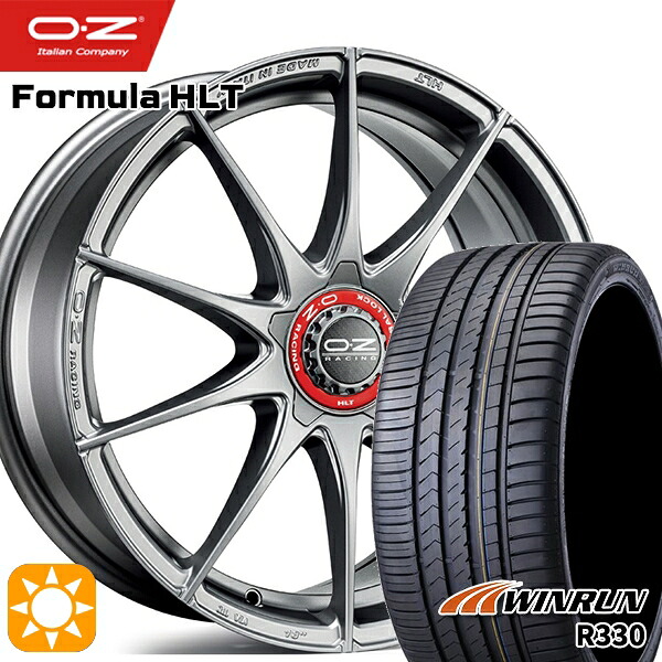 【取付対象】ベンツ Aクラス/CLA 225/45R18 95W XL ウィンラン R330 OZ フォーミュラ HLT グリジオコルサ 18インチ 7.5J 5H112 サマータイヤホイールセット ｜格安タイヤホイールジャストパーツ