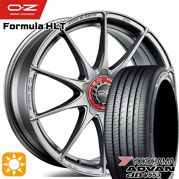 【取付対象】ベンツ Aクラス/CLA 225/45R18 95W XL ヨコハマ アドバンデシベル V553 OZ フォーミュラ HLT グリジオコルサ 18インチ 7.5J 5H112 サマータイヤホイールセット