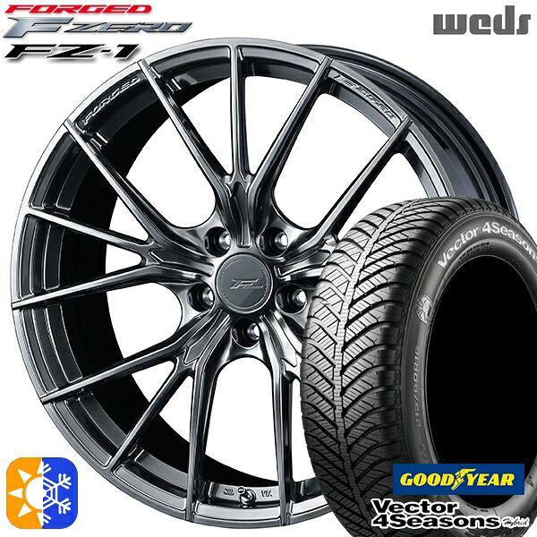アルファード ヴェルファイア 235/50R18 101H XL グッドイヤー ベクター フォーシーズンズ Weds ウェッズ 鍛造 F ZERO FZ-1 18インチ 7.5J 5H114.3 ダイヤモンドブラック オールシーズンタイヤホイールセット |格安タイヤホイールジャストパーツ