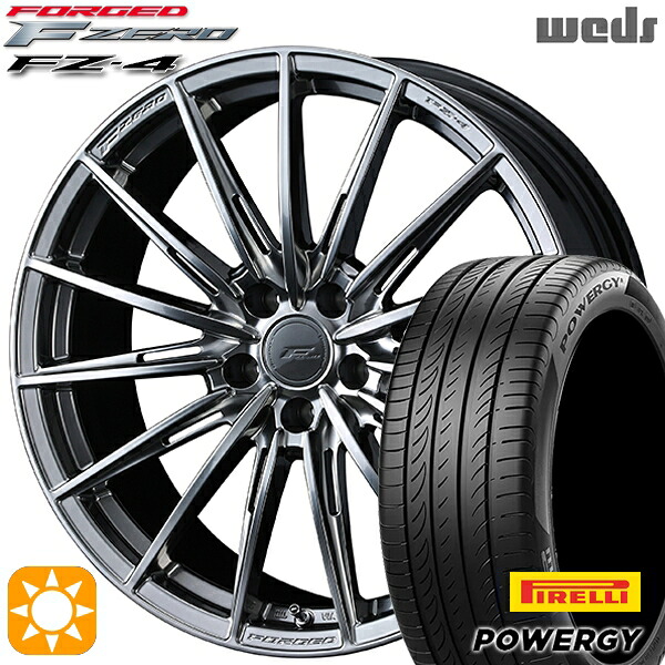 【取付対象】225/45R18 95W XL ピレリ パワジー Weds ウェッズ 鍛造 F ZERO FZ-4 ダイヤモンドブラック 18インチ 7.5J 5H114.3 サマータイヤホイールセット |格安タイヤホイールジャストパーツ