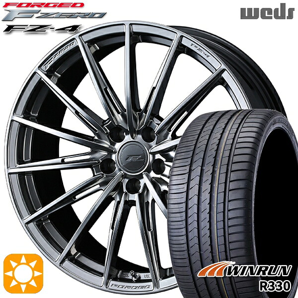 【取付対象】ノア ヴォクシー 215/35R19 85W XL ウィンラン R330 Weds ウェッズ 鍛造 F ZERO FZ-4 ダイヤモンドブラック 19インチ 8.0J 5H114.3 サマータイヤホイールセット |格安タイヤホイールジャストパーツ