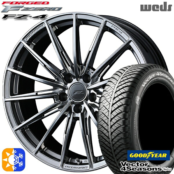 アルファード ヴェルファイア 235/50R18 101H XL グッドイヤー ベクター フォーシーズンズ Weds ウェッズ 鍛造 F ZERO FZ-4 18インチ 7.5J 5H114.3 ダイヤモンドブラック オールシーズンタイヤホイールセット |格安タイヤホイールジャストパーツ