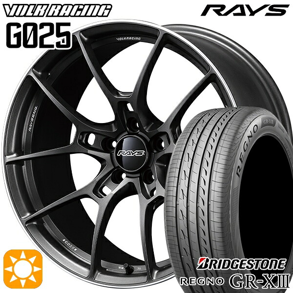 【取付対象】245/35R20 95W XL ブリヂストン レグノ GR-X3 RAYS ボルクレーシング G025 MK 20インチ 8.5J 5H114.3 サマータイヤホイールセット