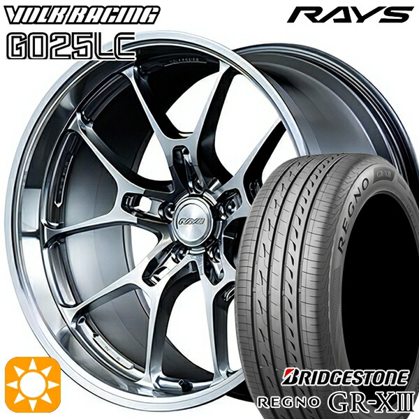 【取付対象】245/35R20 95W XL ブリヂストン レグノ GR-X3 RAYS ボルクレーシング G025LC HI 20インチ 8.5J 5H114.3 サマータイヤホイールセット